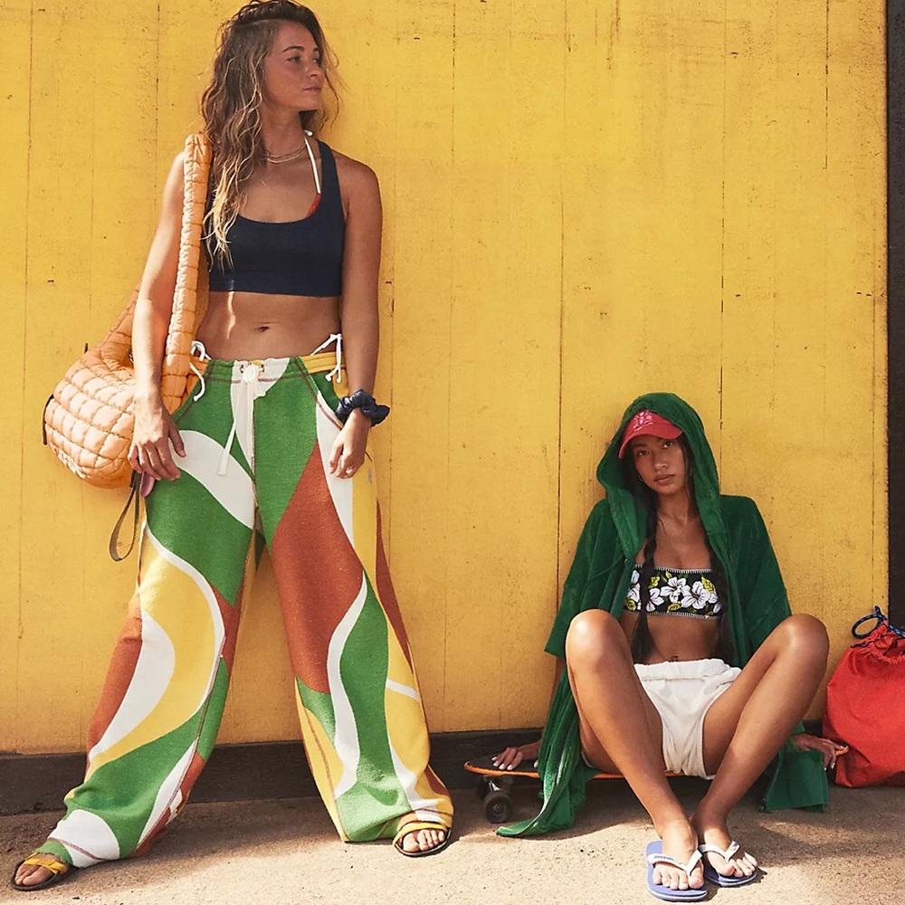 FP Movement by Free People Multicolor Wide Leg Pants